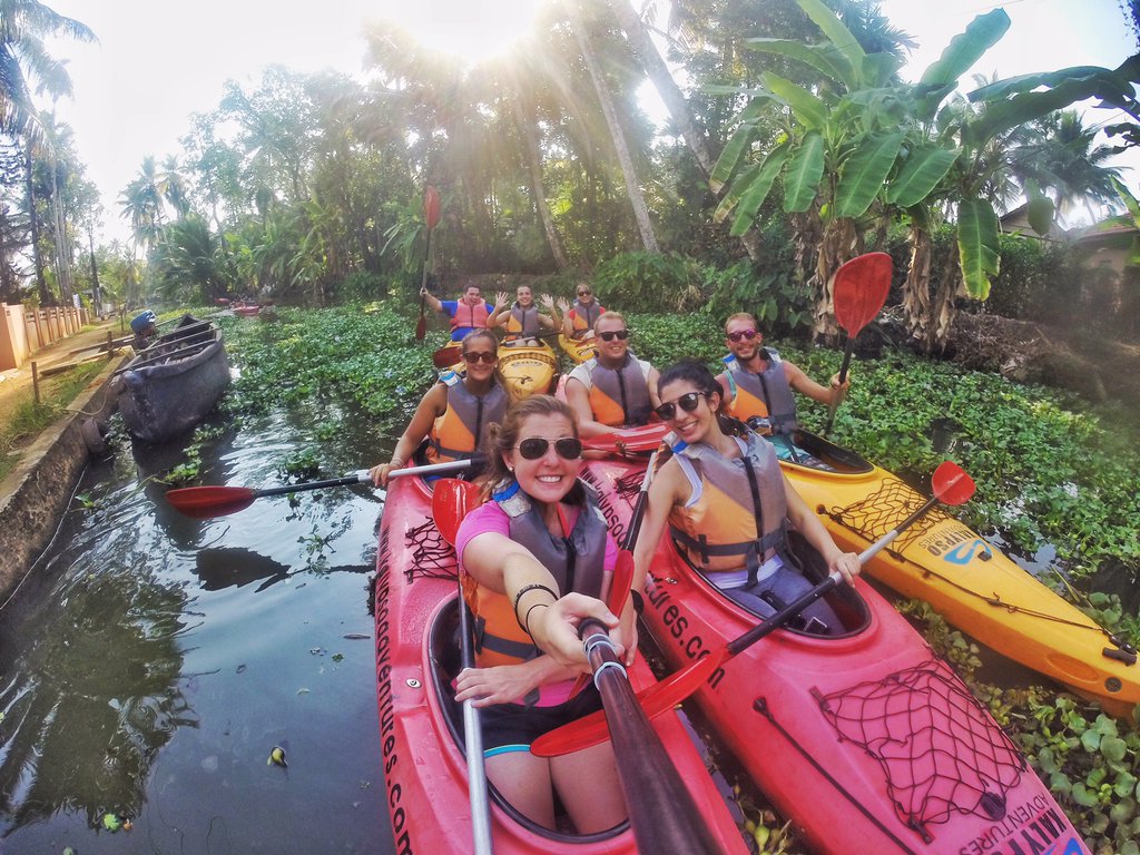 Kerala Backwater Kayaking. Photo: Brittany Kulick / The Sweet Wanderlust