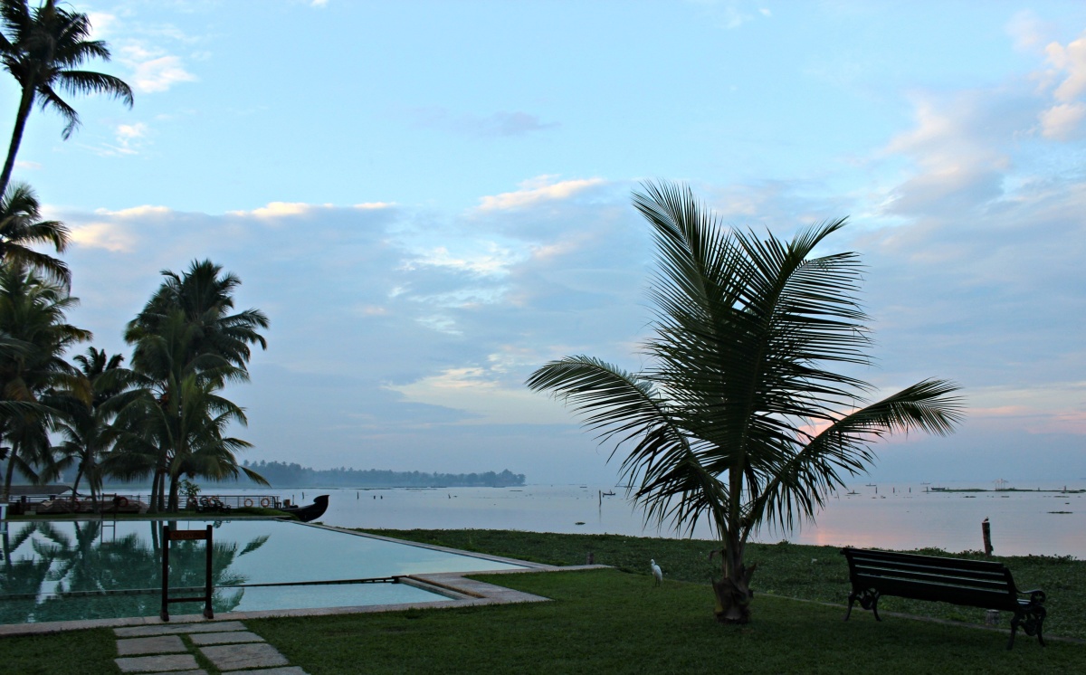 Morning views from Kumarakom Lake Resort