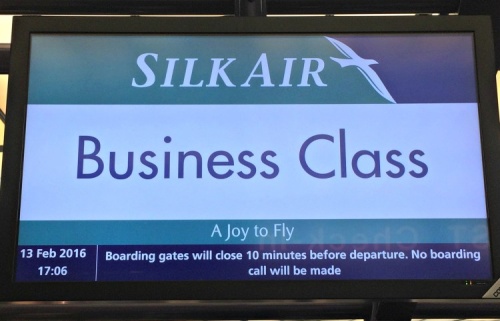 SilkAir check in at Changi Airport