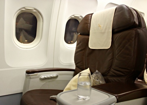 SilkAir business class cabin