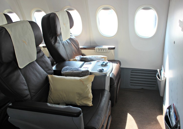 Business class seats on SilkAir