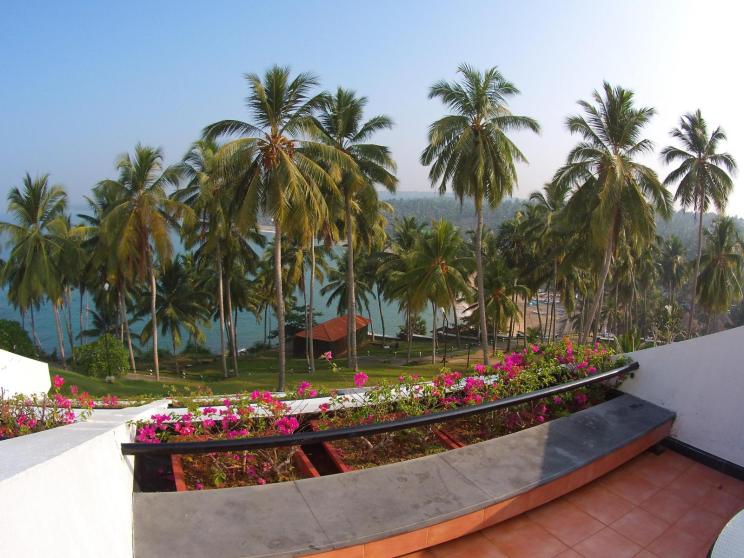 Amazing view from my balcony at The Leela in Kovalam