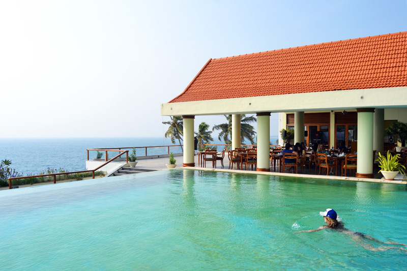 A dip in the infinity pool - so every day is a little bit better going